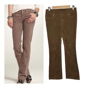 J Crew Womens Favorite Fit Corduroy Jeans Size‎ 4R Brown Low Rise Bootcut